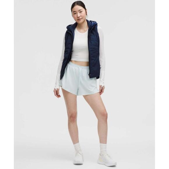 (4) NWT $68 Lululemon Pace Rival High-Rise Short 3" Mint Breeze - Picture 3 of 8